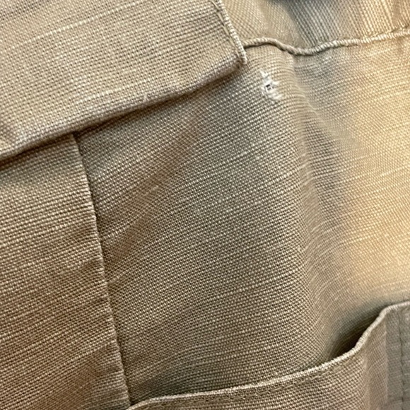 Gap Y2K “Ellie” Wide Leg Summer Pants Tan Light Weight Women’s Sz 8 Linen/Cotton - Picture 8 of 10